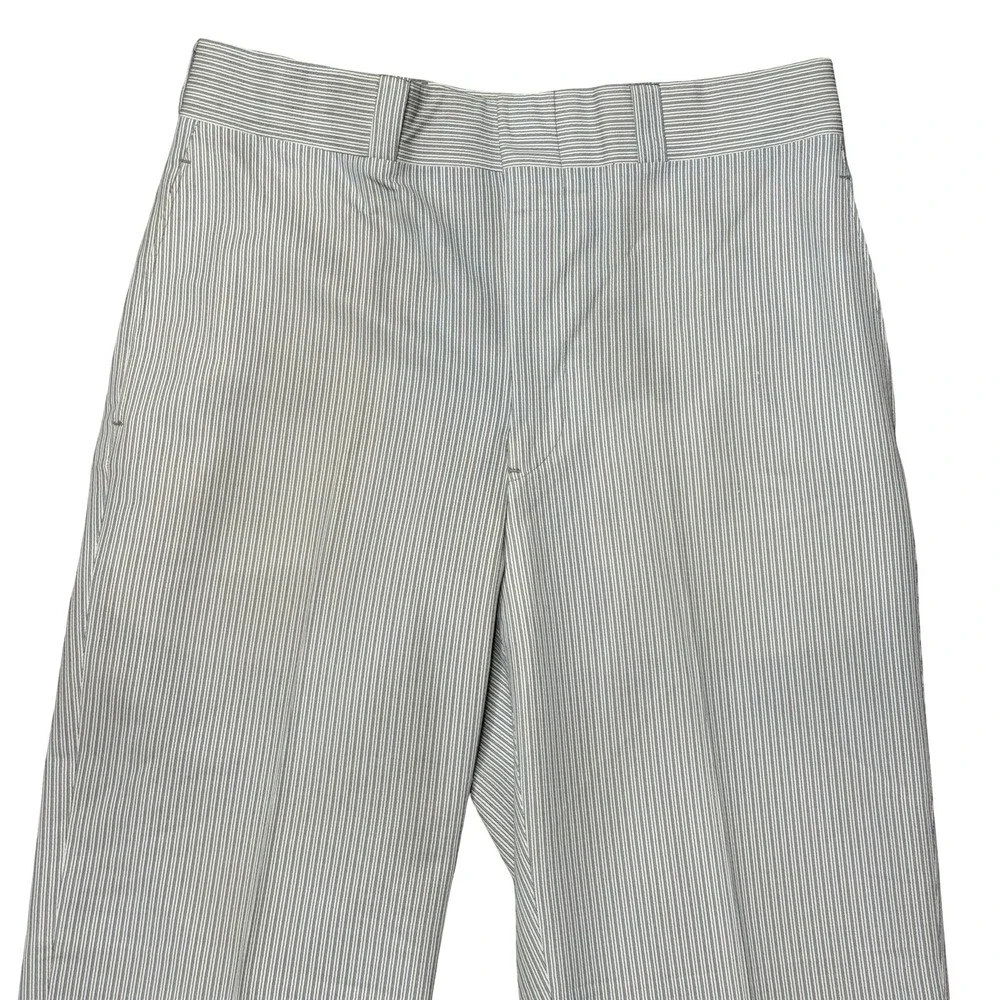 Vintage men's blue pinstriped slacks pants unbranded 32x29‎